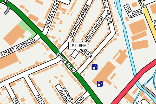 LE11 5HH map - OS OpenMap – Local (Ordnance Survey)