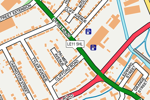 LE11 5HL map - OS OpenMap – Local (Ordnance Survey)