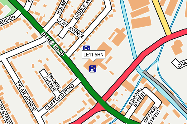 LE11 5HN map - OS OpenMap – Local (Ordnance Survey)