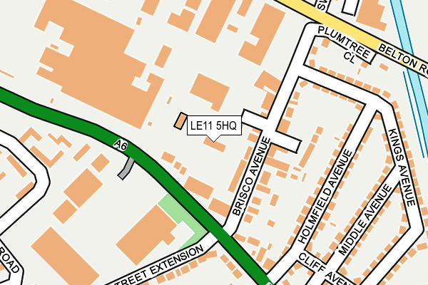 LE11 5HQ map - OS OpenMap – Local (Ordnance Survey)