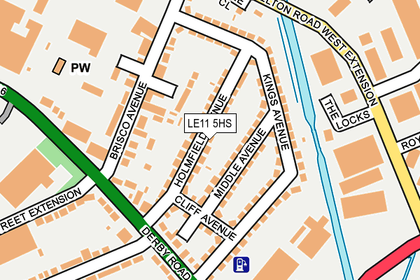 LE11 5HS map - OS OpenMap – Local (Ordnance Survey)