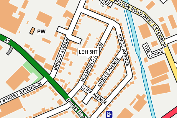 LE11 5HT map - OS OpenMap – Local (Ordnance Survey)