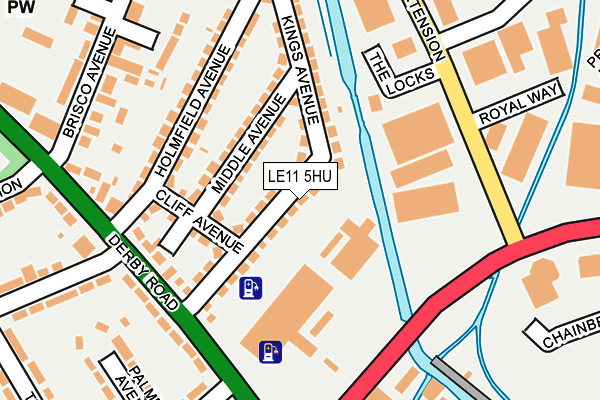 LE11 5HU map - OS OpenMap – Local (Ordnance Survey)