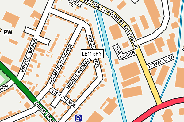 LE11 5HY map - OS OpenMap – Local (Ordnance Survey)