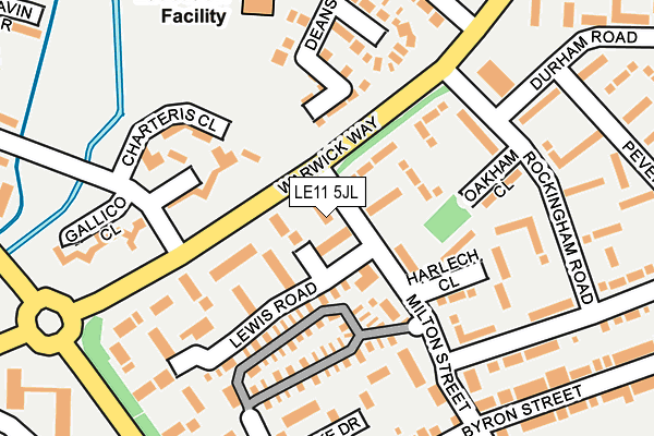LE11 5JL map - OS OpenMap – Local (Ordnance Survey)