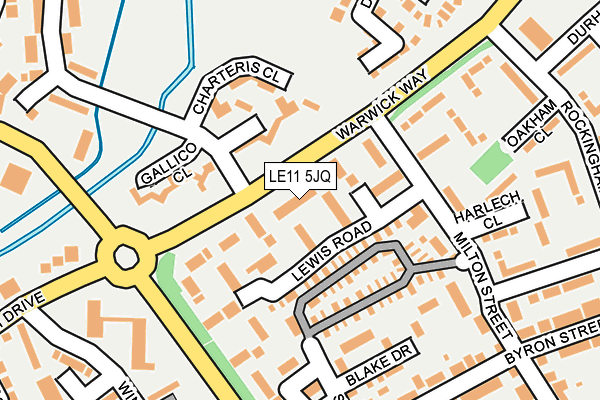 LE11 5JQ map - OS OpenMap – Local (Ordnance Survey)