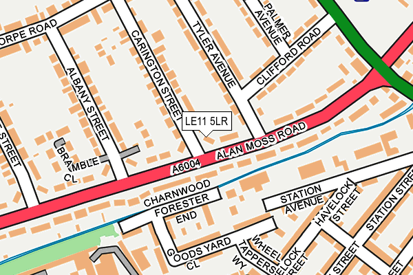 LE11 5LR map - OS OpenMap – Local (Ordnance Survey)