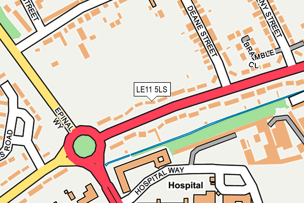 LE11 5LS map - OS OpenMap – Local (Ordnance Survey)