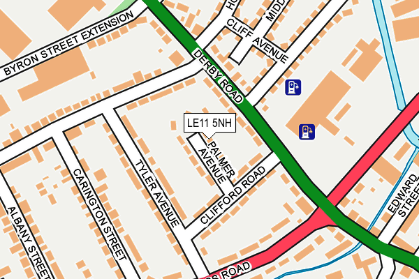 LE11 5NH map - OS OpenMap – Local (Ordnance Survey)