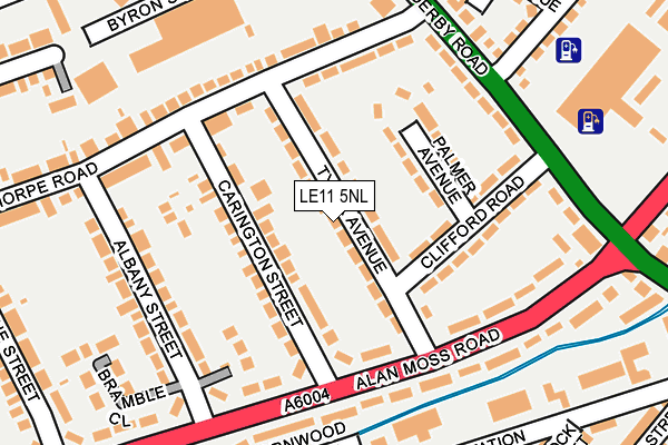 LE11 5NL map - OS OpenMap – Local (Ordnance Survey)