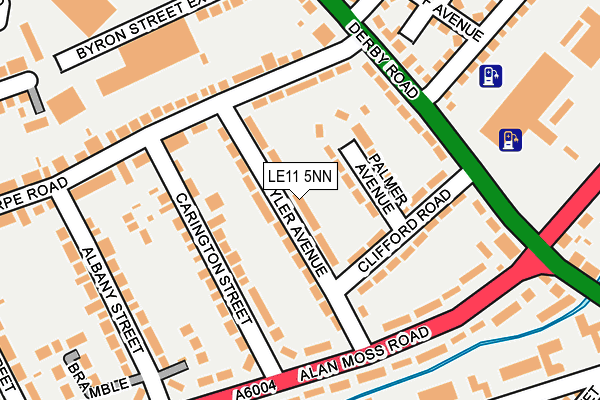 LE11 5NN map - OS OpenMap – Local (Ordnance Survey)