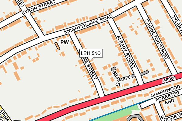 LE11 5NQ map - OS OpenMap – Local (Ordnance Survey)