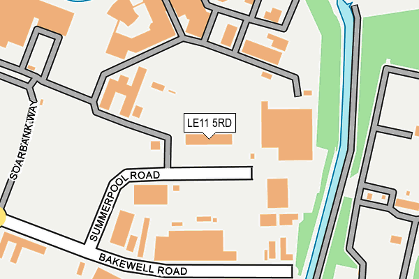 LE11 5RD map - OS OpenMap – Local (Ordnance Survey)