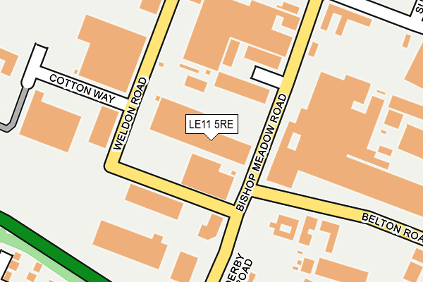 LE11 5RE map - OS OpenMap – Local (Ordnance Survey)
