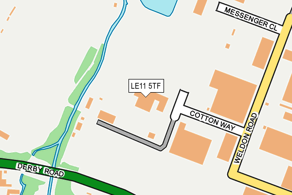 LE11 5TF map - OS OpenMap – Local (Ordnance Survey)