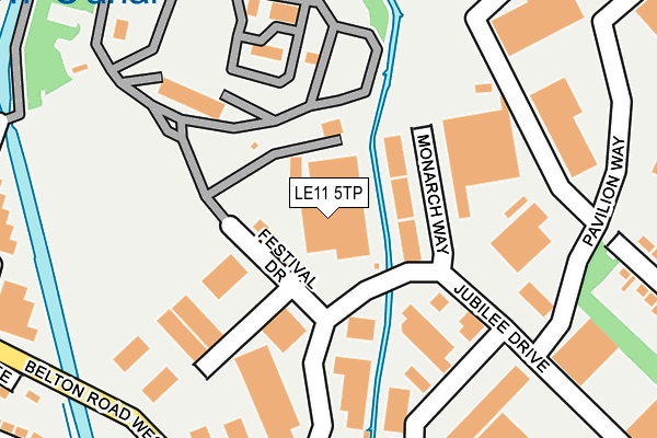LE11 5TP map - OS OpenMap – Local (Ordnance Survey)