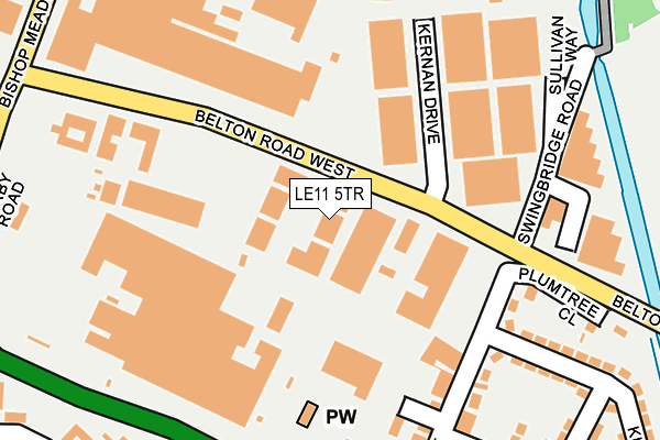 LE11 5TR map - OS OpenMap – Local (Ordnance Survey)