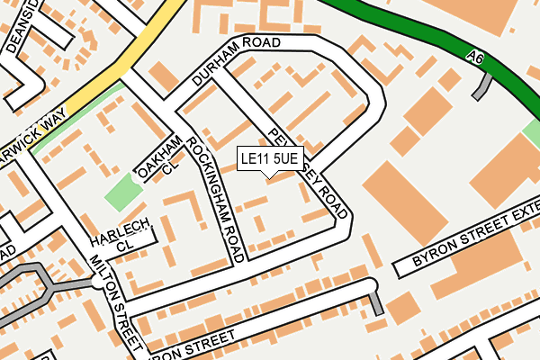 LE11 5UE map - OS OpenMap – Local (Ordnance Survey)