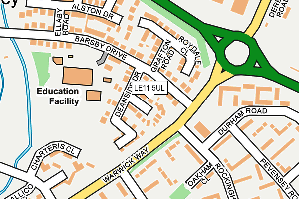 LE11 5UL map - OS OpenMap – Local (Ordnance Survey)