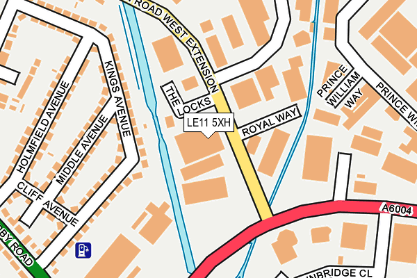 LE11 5XH map - OS OpenMap – Local (Ordnance Survey)