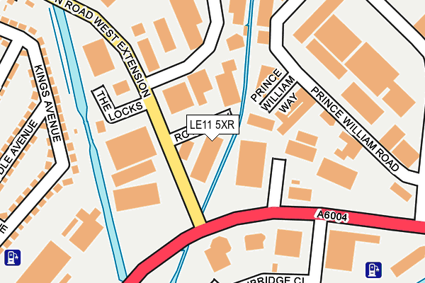 LE11 5XR map - OS OpenMap – Local (Ordnance Survey)