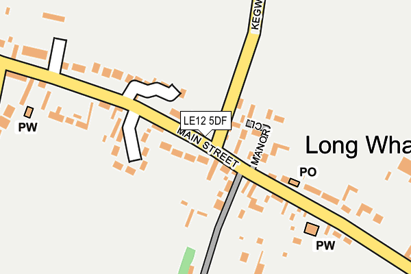LE12 5DF map - OS OpenMap – Local (Ordnance Survey)