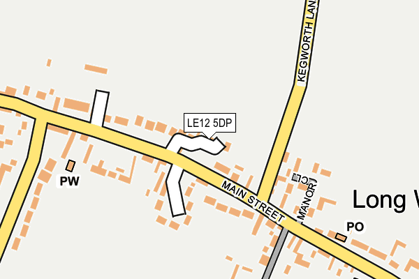 LE12 5DP map - OS OpenMap – Local (Ordnance Survey)