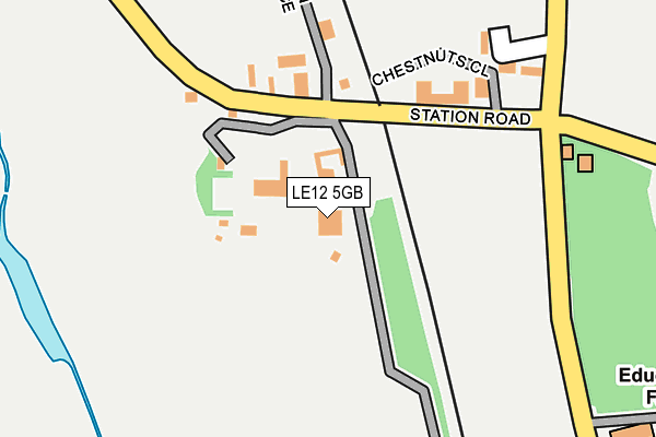 LE12 5GB map - OS OpenMap – Local (Ordnance Survey)