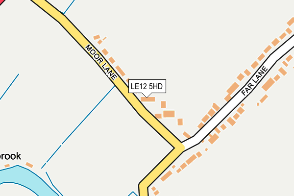 LE12 5HD map - OS OpenMap – Local (Ordnance Survey)