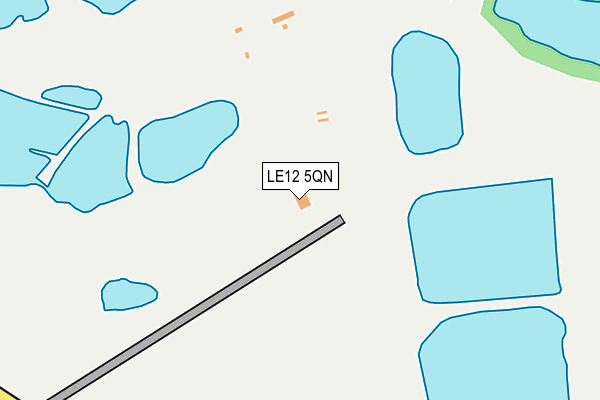 LE12 5QN map - OS OpenMap – Local (Ordnance Survey)