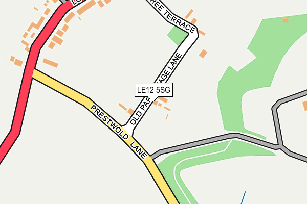 LE12 5SG map - OS OpenMap – Local (Ordnance Survey)