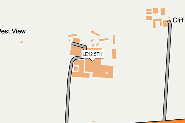 LE12 5TH map - OS OpenMap – Local (Ordnance Survey)