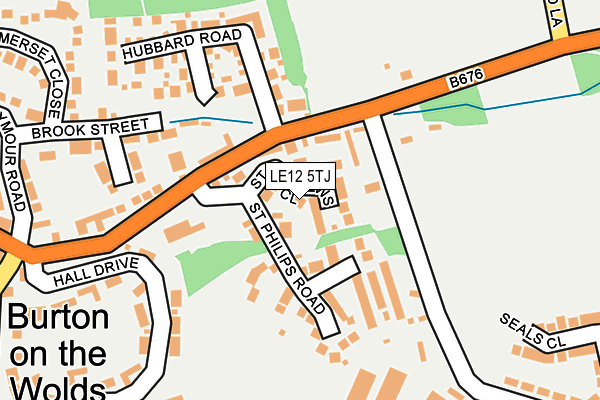 LE12 5TJ map - OS OpenMap – Local (Ordnance Survey)
