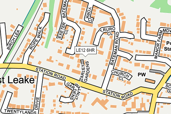 LE12 6HR map - OS OpenMap – Local (Ordnance Survey)