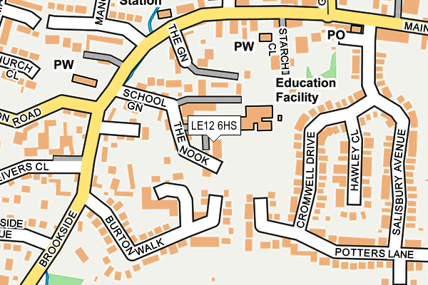 LE12 6HS map - OS OpenMap – Local (Ordnance Survey)