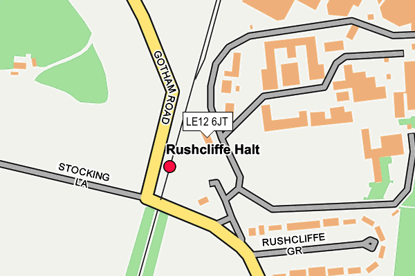 LE12 6JT map - OS OpenMap – Local (Ordnance Survey)