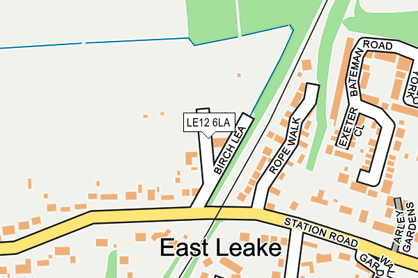 LE12 6LA map - OS OpenMap – Local (Ordnance Survey)