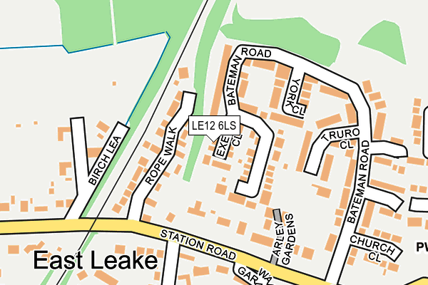 LE12 6LS map - OS OpenMap – Local (Ordnance Survey)