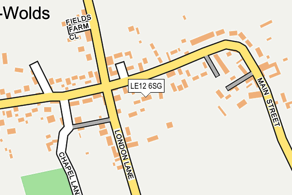 LE12 6SG map - OS OpenMap – Local (Ordnance Survey)