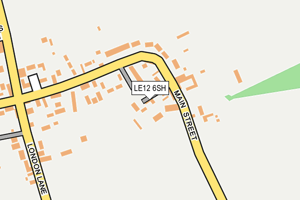 LE12 6SH map - OS OpenMap – Local (Ordnance Survey)
