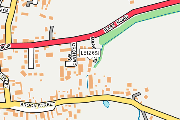 LE12 6SJ map - OS OpenMap – Local (Ordnance Survey)