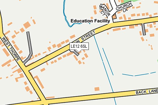 LE12 6SL map - OS OpenMap – Local (Ordnance Survey)