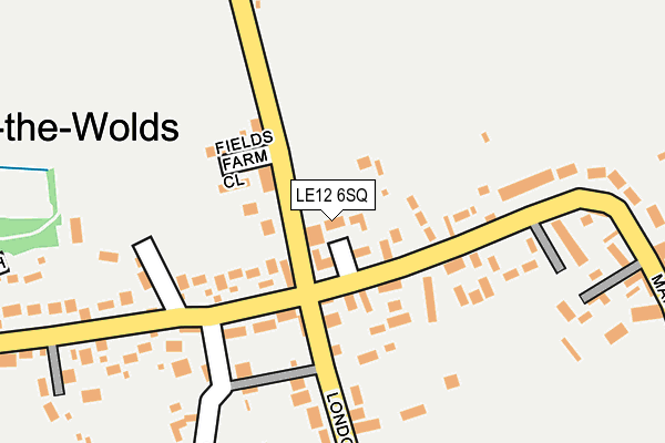 LE12 6SQ map - OS OpenMap – Local (Ordnance Survey)