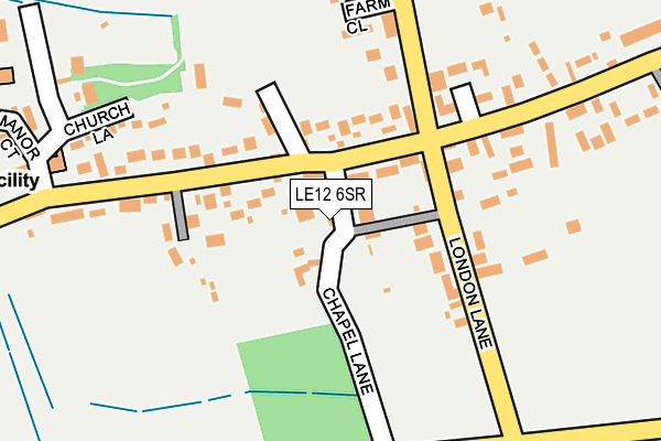 LE12 6SR map - OS OpenMap – Local (Ordnance Survey)
