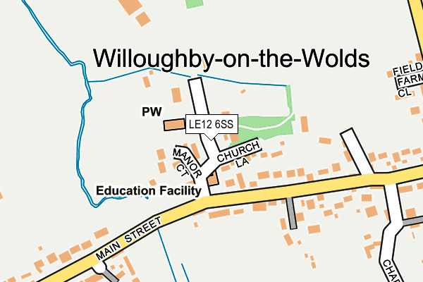 LE12 6SS map - OS OpenMap – Local (Ordnance Survey)