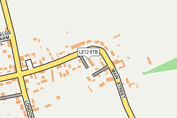 LE12 6TB map - OS OpenMap – Local (Ordnance Survey)