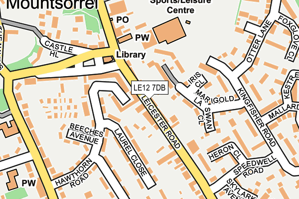 Map of SILEBY CAR VALETING LIMITED at local scale