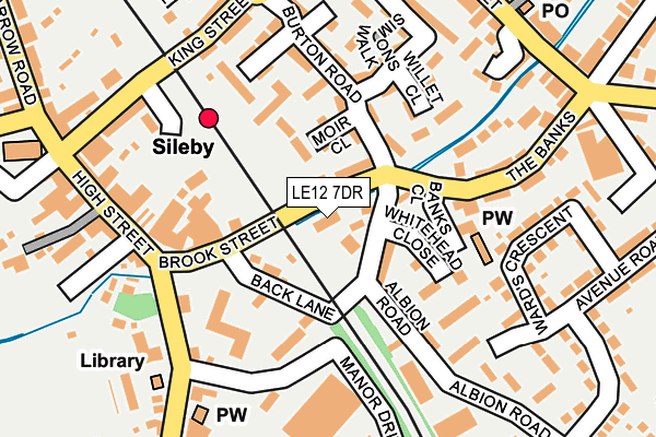 LE12 7DR map - OS OpenMap – Local (Ordnance Survey)