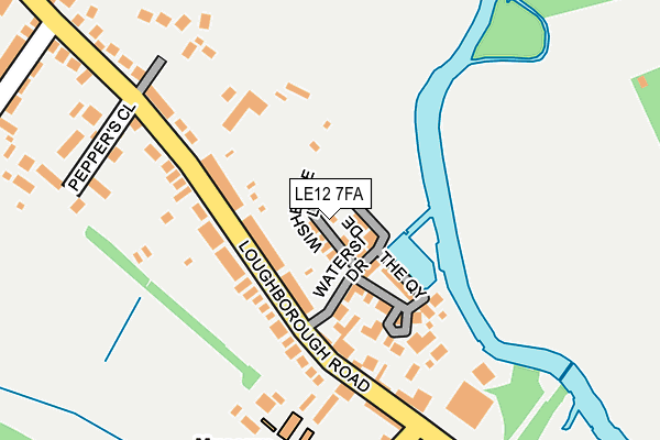 LE12 7FA map - OS OpenMap – Local (Ordnance Survey)