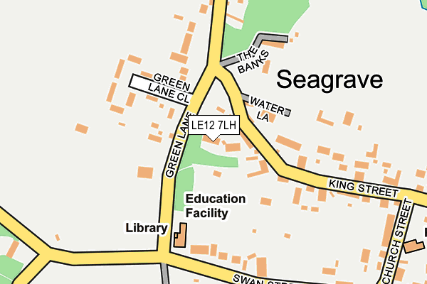 LE12 7LH map - OS OpenMap – Local (Ordnance Survey)